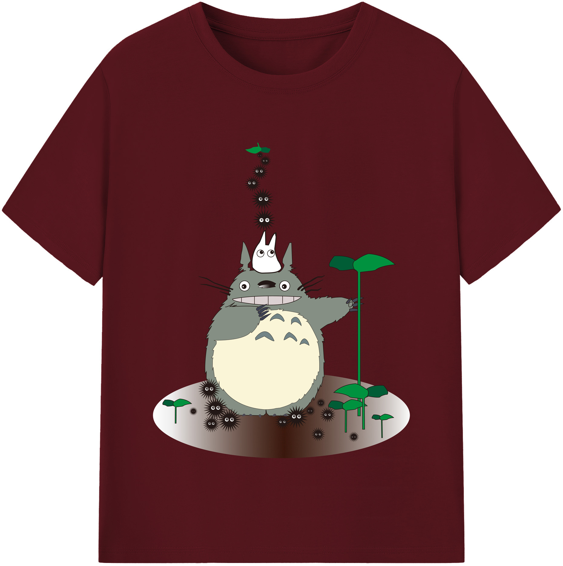 （画像用） となりのトトロ 草壁メイ 草壁サツキ My Neighbor Totoro Satsuki Kusakabe Mei Kusakabe 綿100％半袖Tシャツ（フロントプリント）